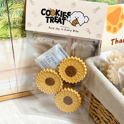 Sunflower Cookies | No Grain | For Both Dogs and Cats | 3pcs