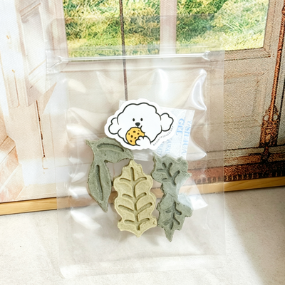 Green Leaves Cookies | No Grain | For Both Dogs and Cats | 3pcs