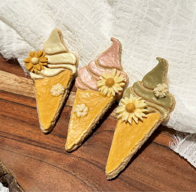 Ice Cream Shape Pet Cookies | Enrichment Decoration | High Value Treats